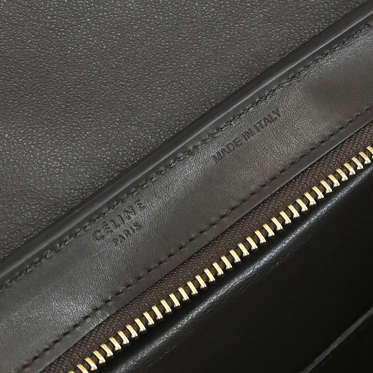 Celine Celine Tricolor Trapeze Bag Leather Small Bruin