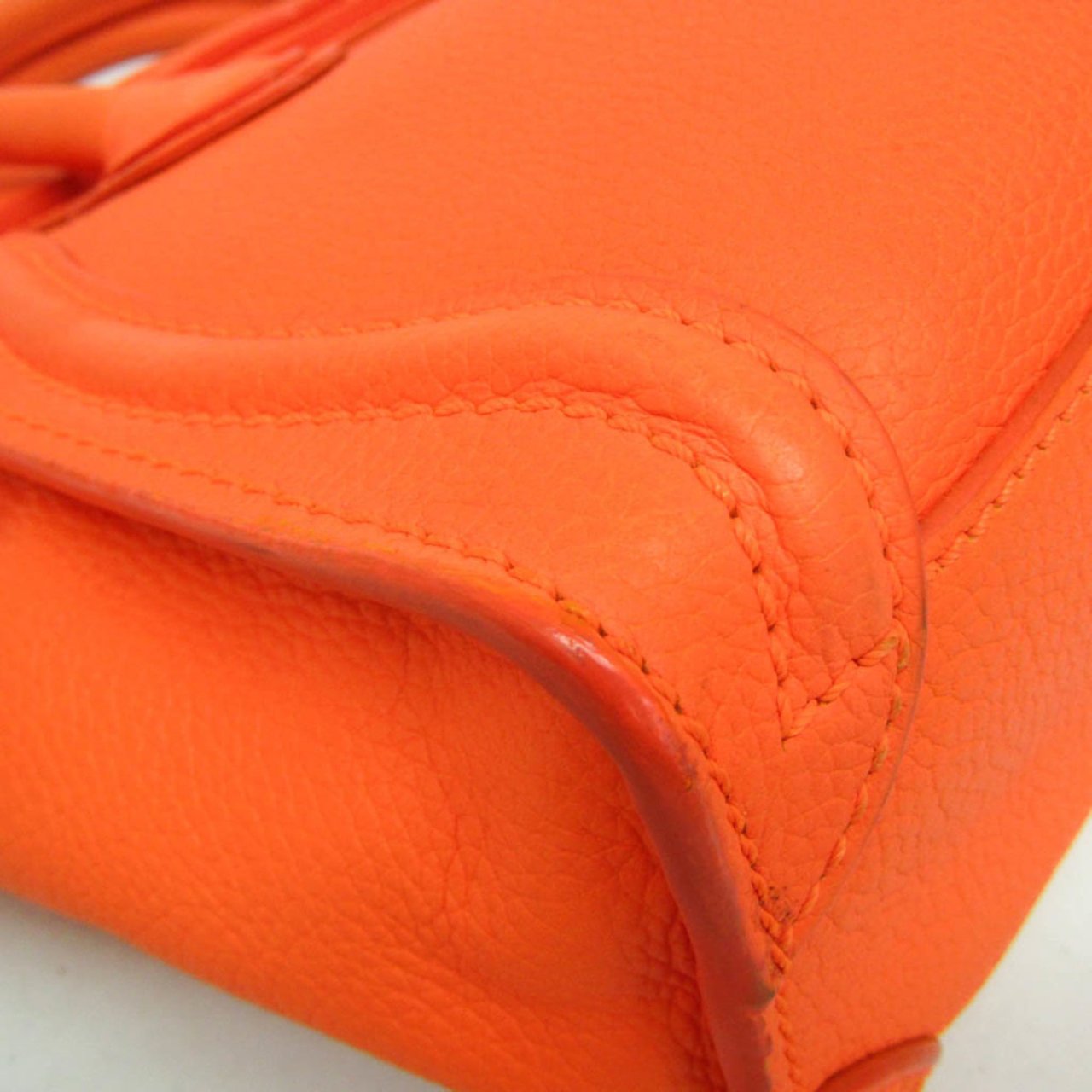 Celine Multicolor Luggage Leather Mini Oranje