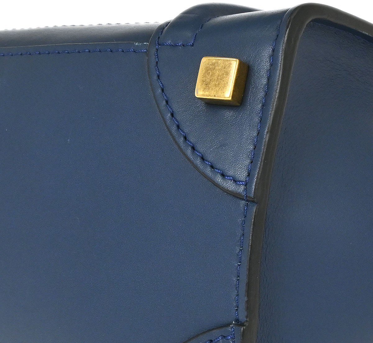Celine Luggage Smooth Leather Nano Blauw