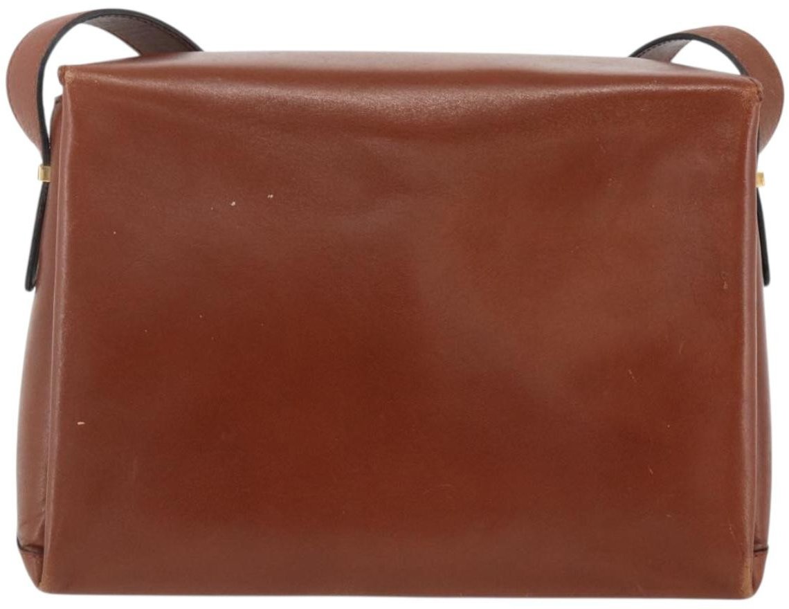 Celine Celine Triomphe Shoulder Bag Leather Bruin