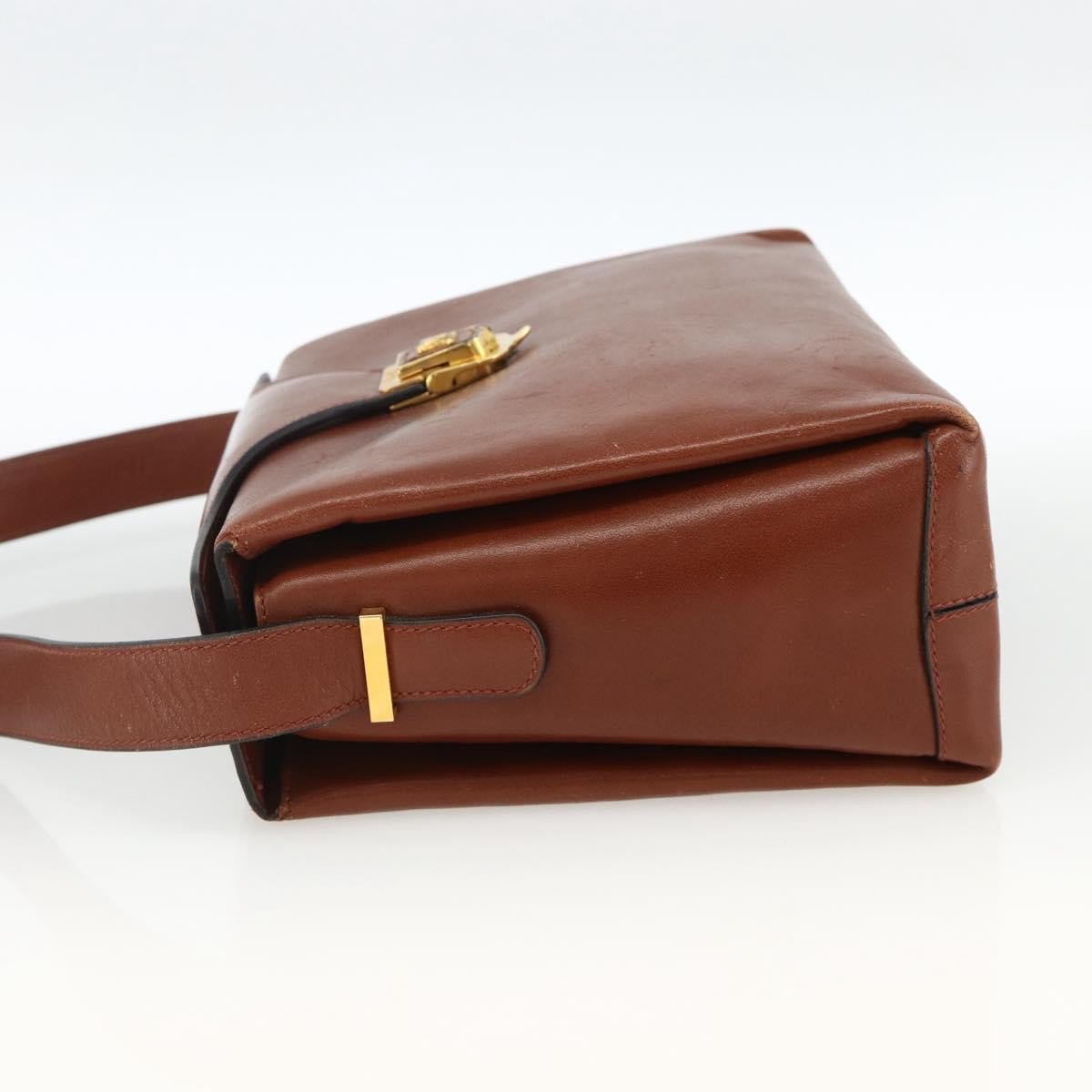 Celine Celine Triomphe Shoulder Bag Leather Bruin