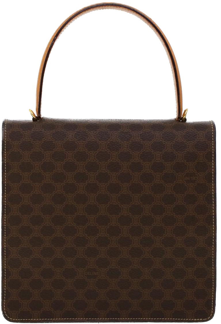 Celine Celine C Macadam Handbag PVC Leather Bruin