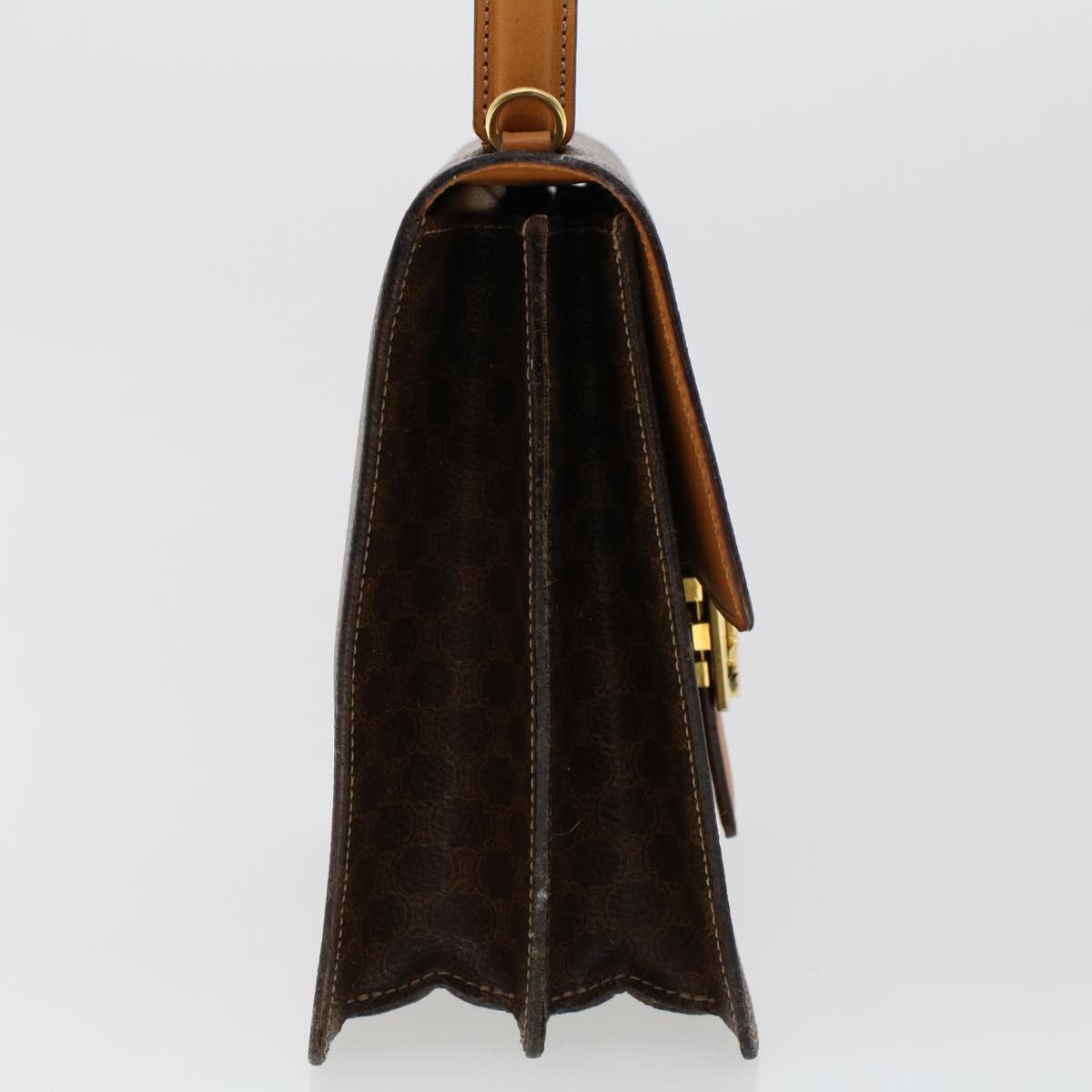 Celine Celine C Macadam Handbag PVC Leather Bruin