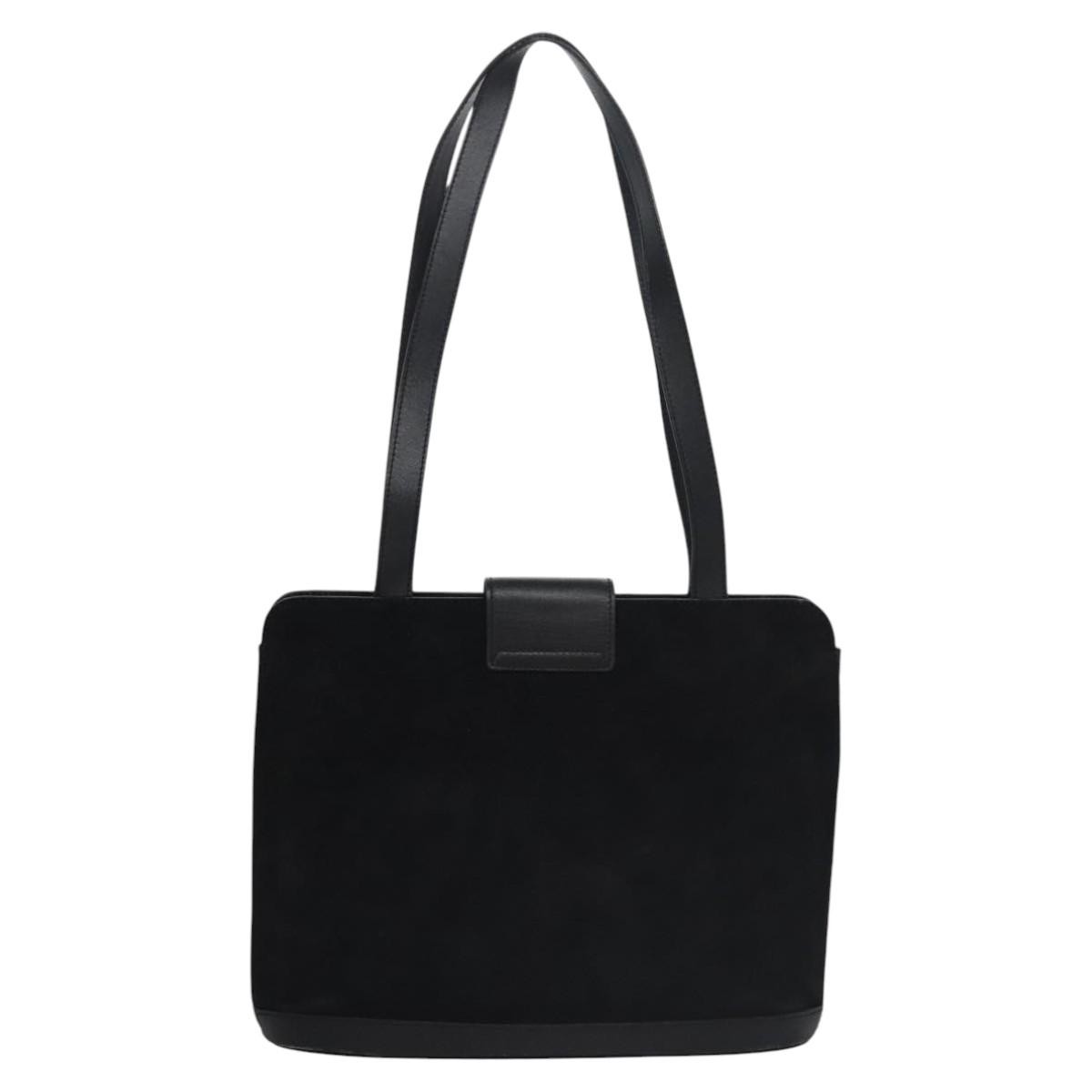 Celine Celine Shoulder Bag Suede and leather Zwart
