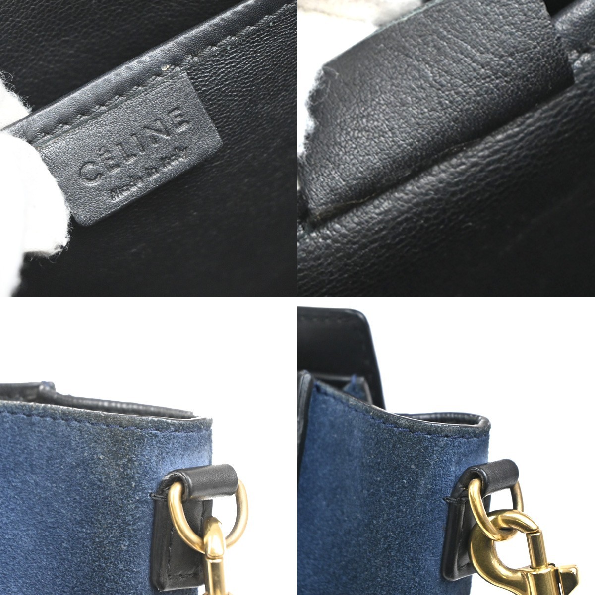 Celine Celine Tricolor Luggage Bag Leather Nano Divers