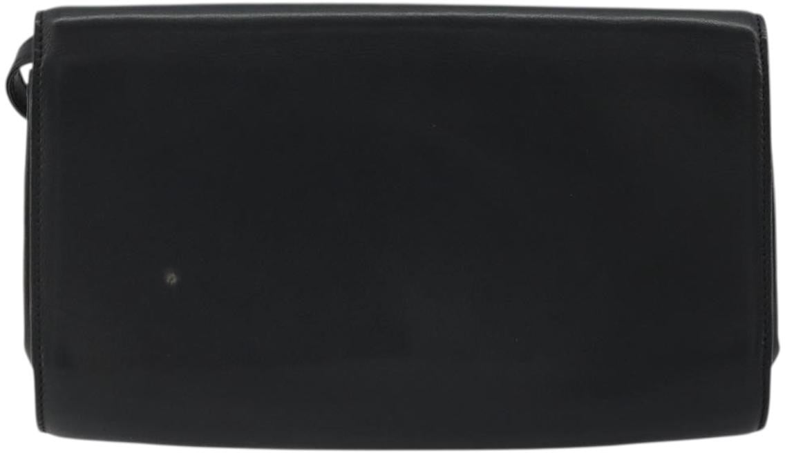 Celine Vintage Horsebit Sling Leather Zwart