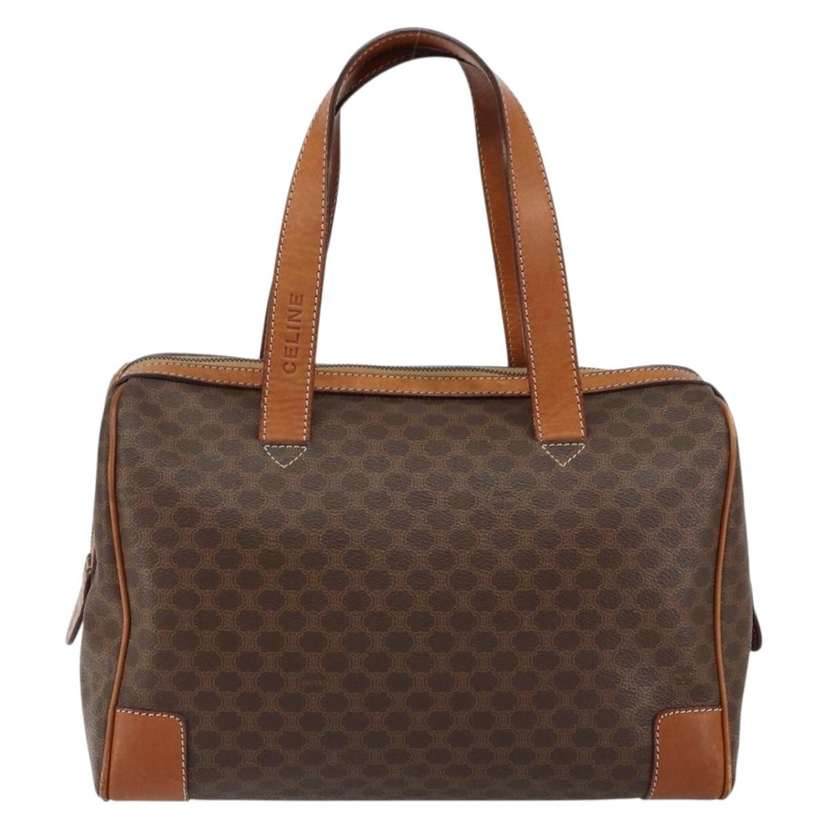 Celine Celine Macadam Handbag Macadam with leather Bruin