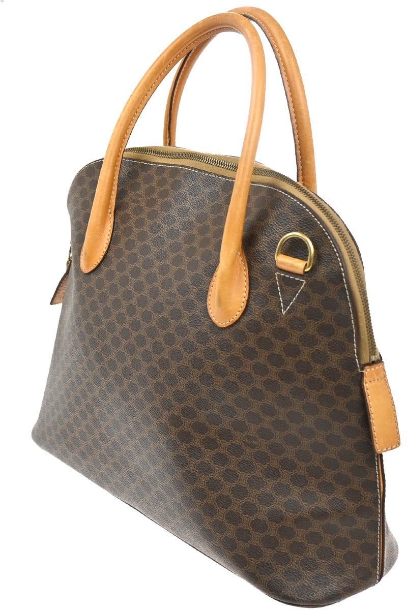 Celine Celine Macadam Handbag Macadam with leather Bruin
