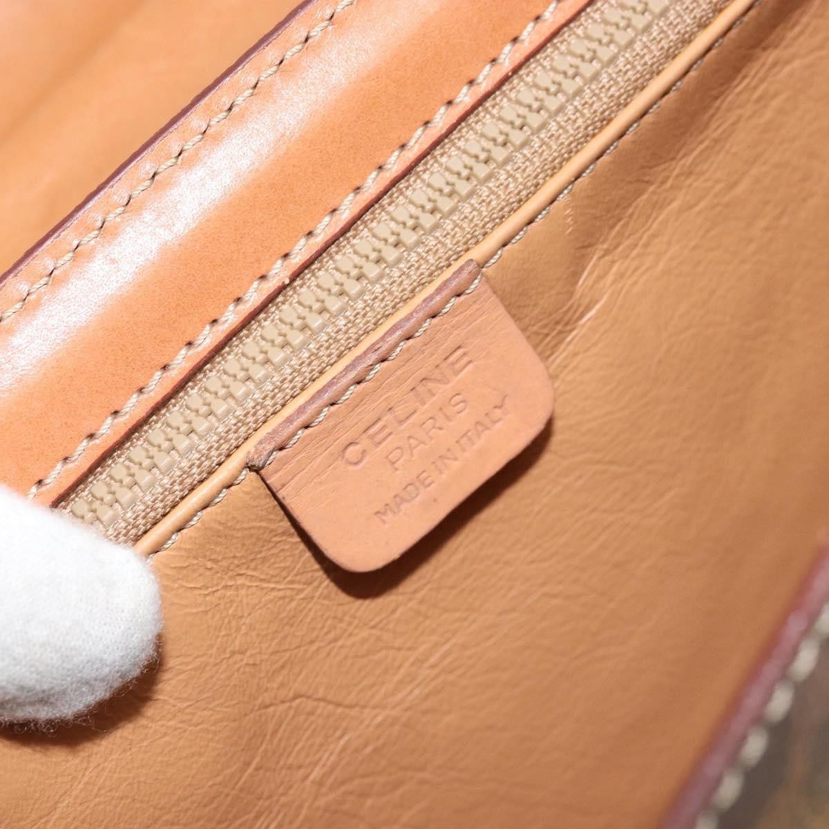 Celine Celine Vintage Convertible Turnlock Top Handle Bag Canvas Bruin