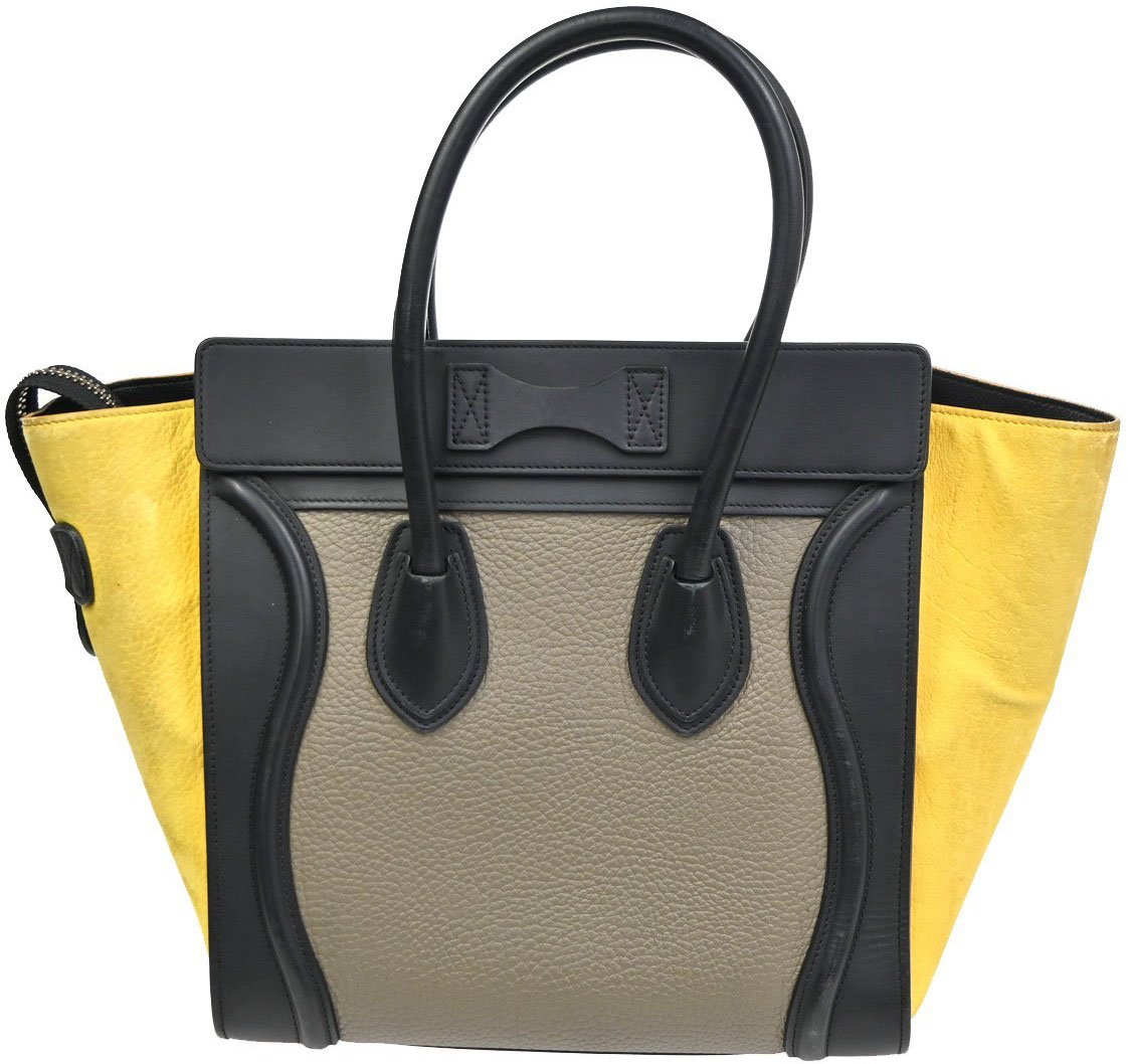 Celine Celine Tricolor Luggage Bag Leather Micro Divers