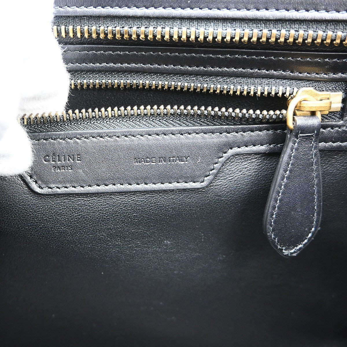 Celine Tricolor Shoulder Luggage Leather Divers