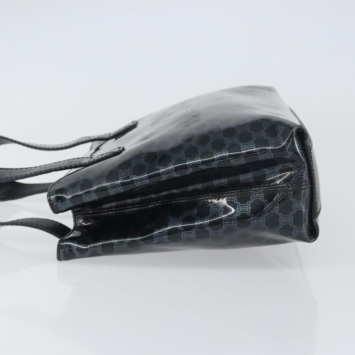 Celine Celine Vintage Macadam Shopper Tote Venyl Zwart