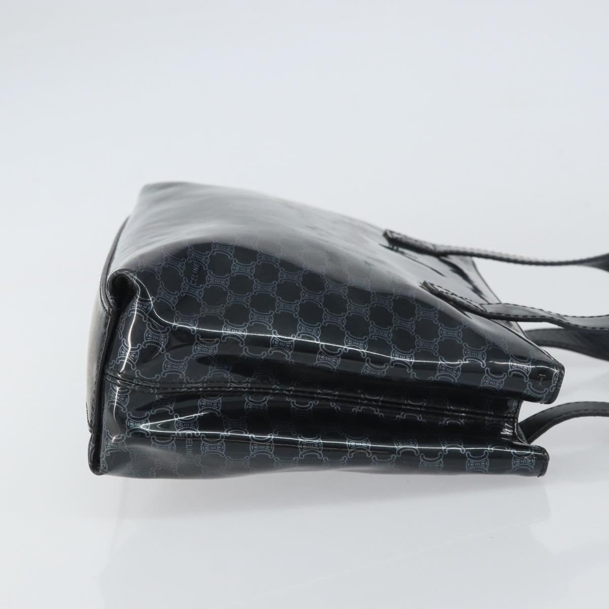 Celine Celine Vintage Macadam Shopper Tote Venyl Zwart