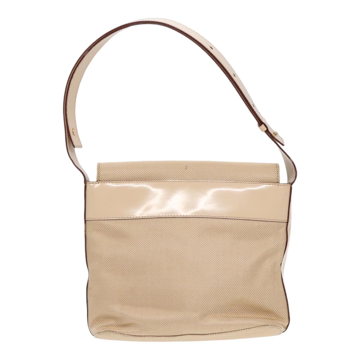 Celine Celine Shoulder Bag Nylon Beige