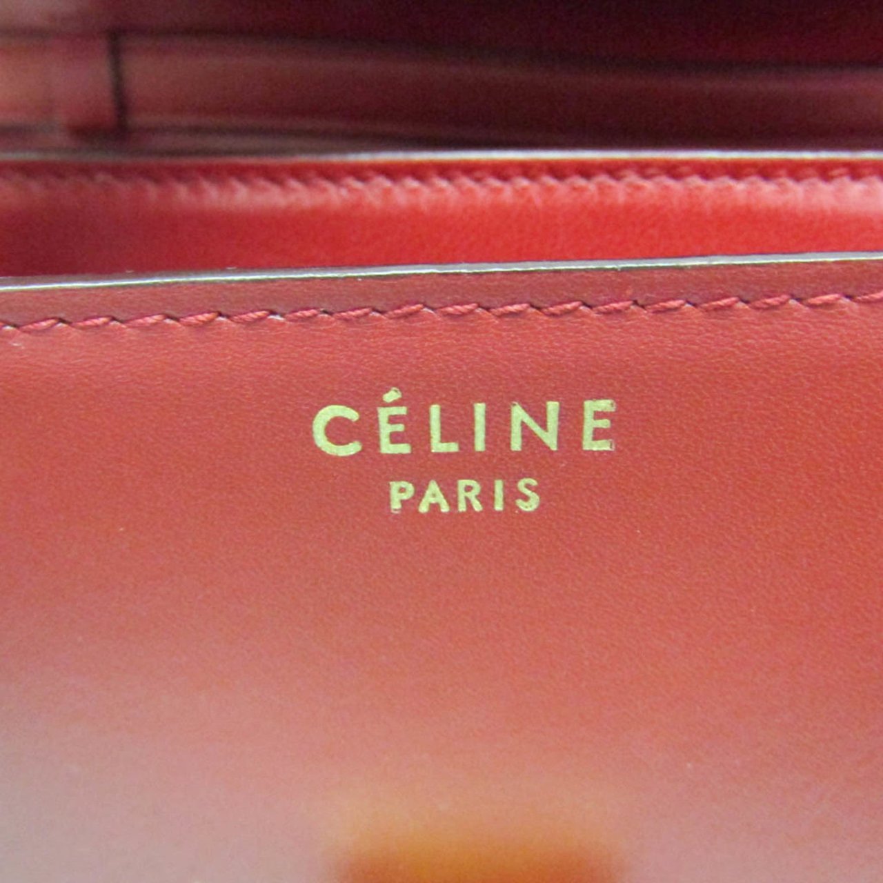 Celine Classic Box Smooth Leather Medium Rood