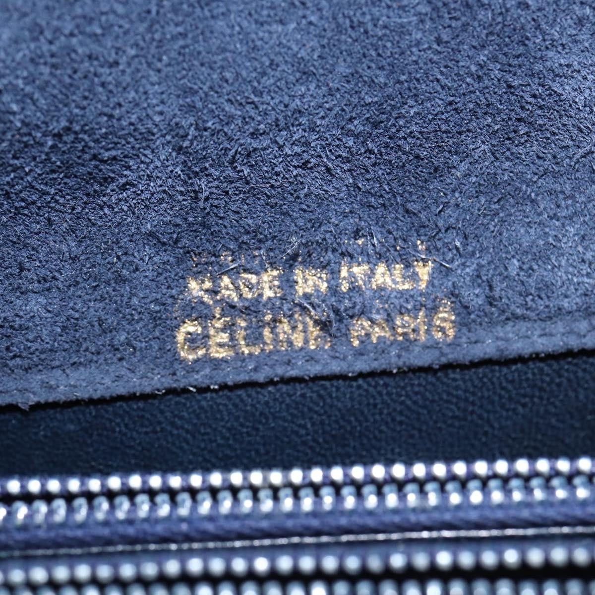 Celine Celine Vintage Carriage Flap Clutch Leather Zwart