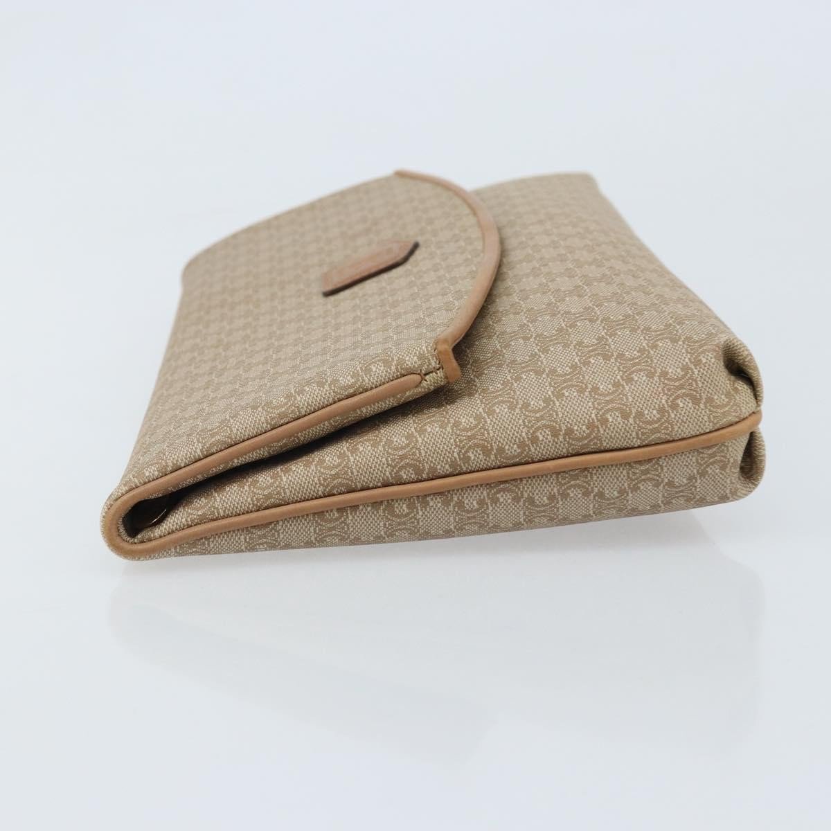 Celine C Macadam Pouch Canvas Beige