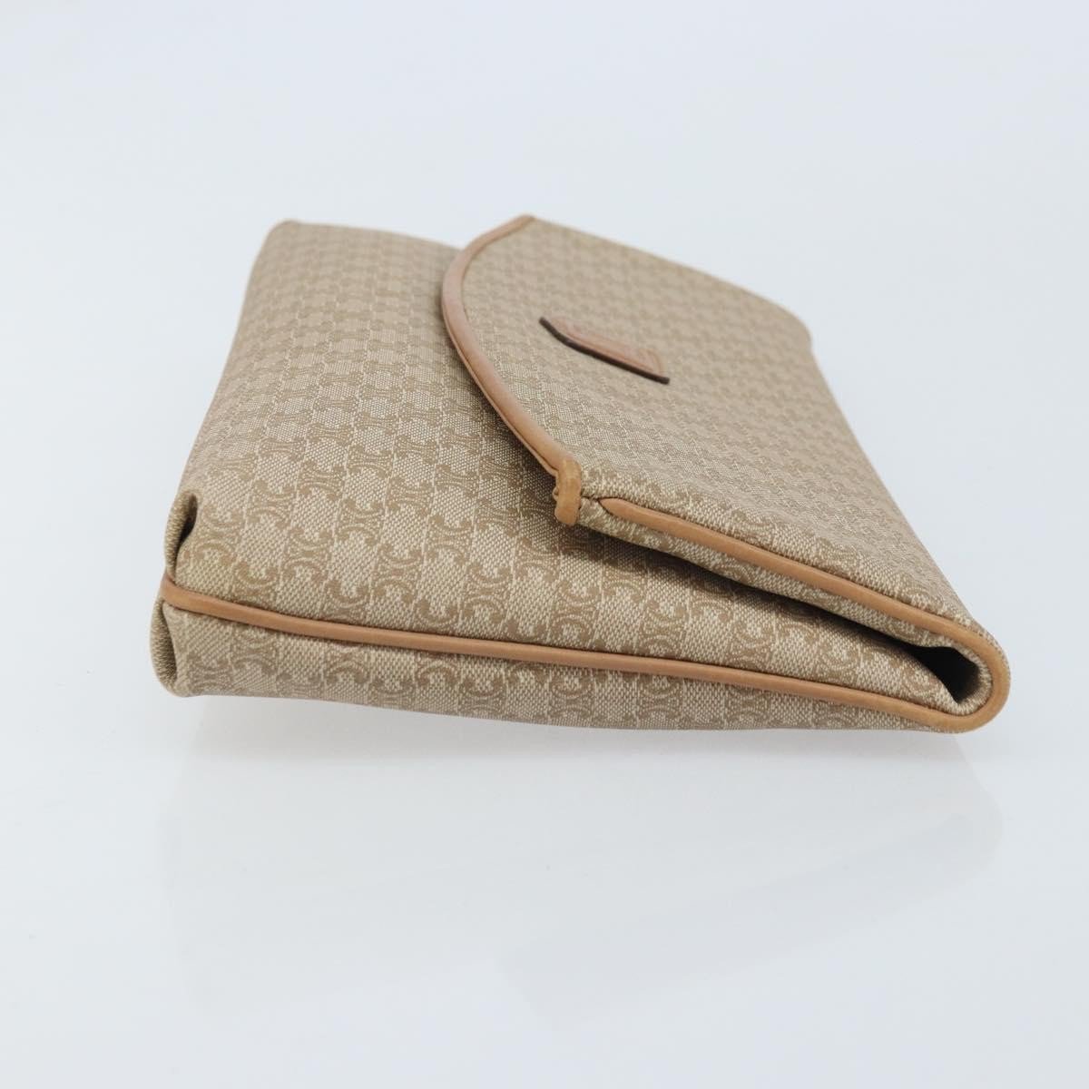 Celine C Macadam Pouch Canvas Beige