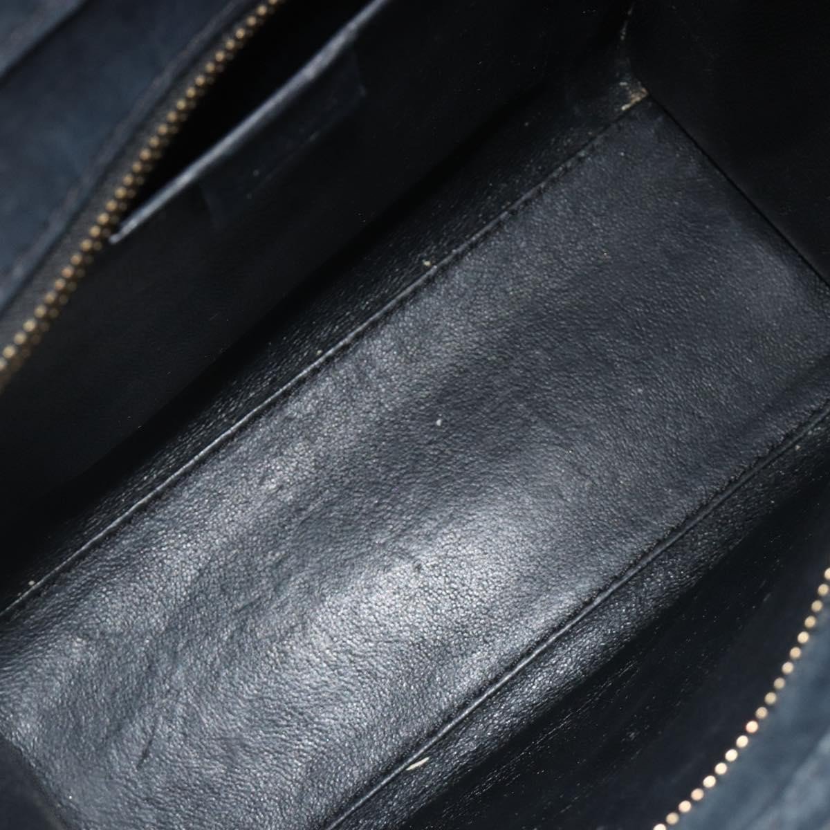 Celine Luggage Canvas and Leather Mini Grijs