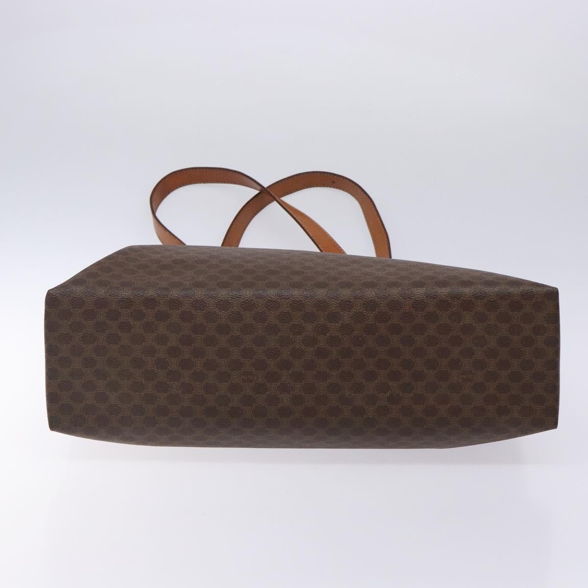 Celine Celine Vintage Macadam Handbag Leather Bruin