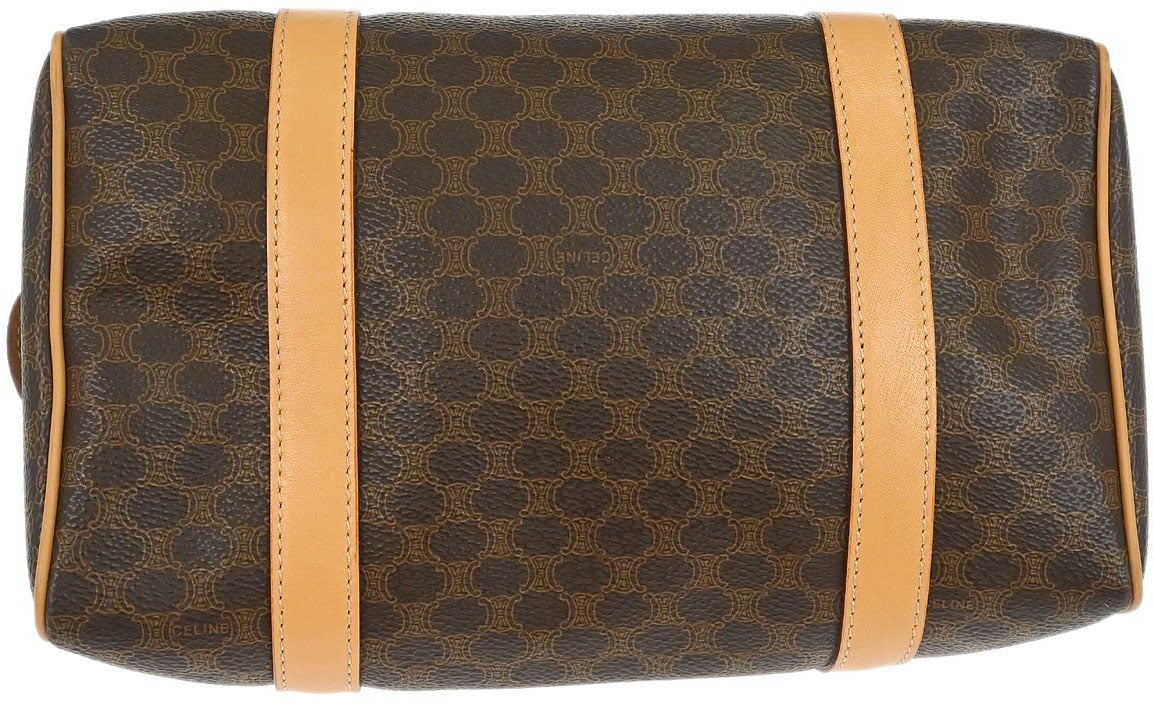 Celine Celine Convertible Duffle Bag Triomphe Coated Canvas Large Bruin