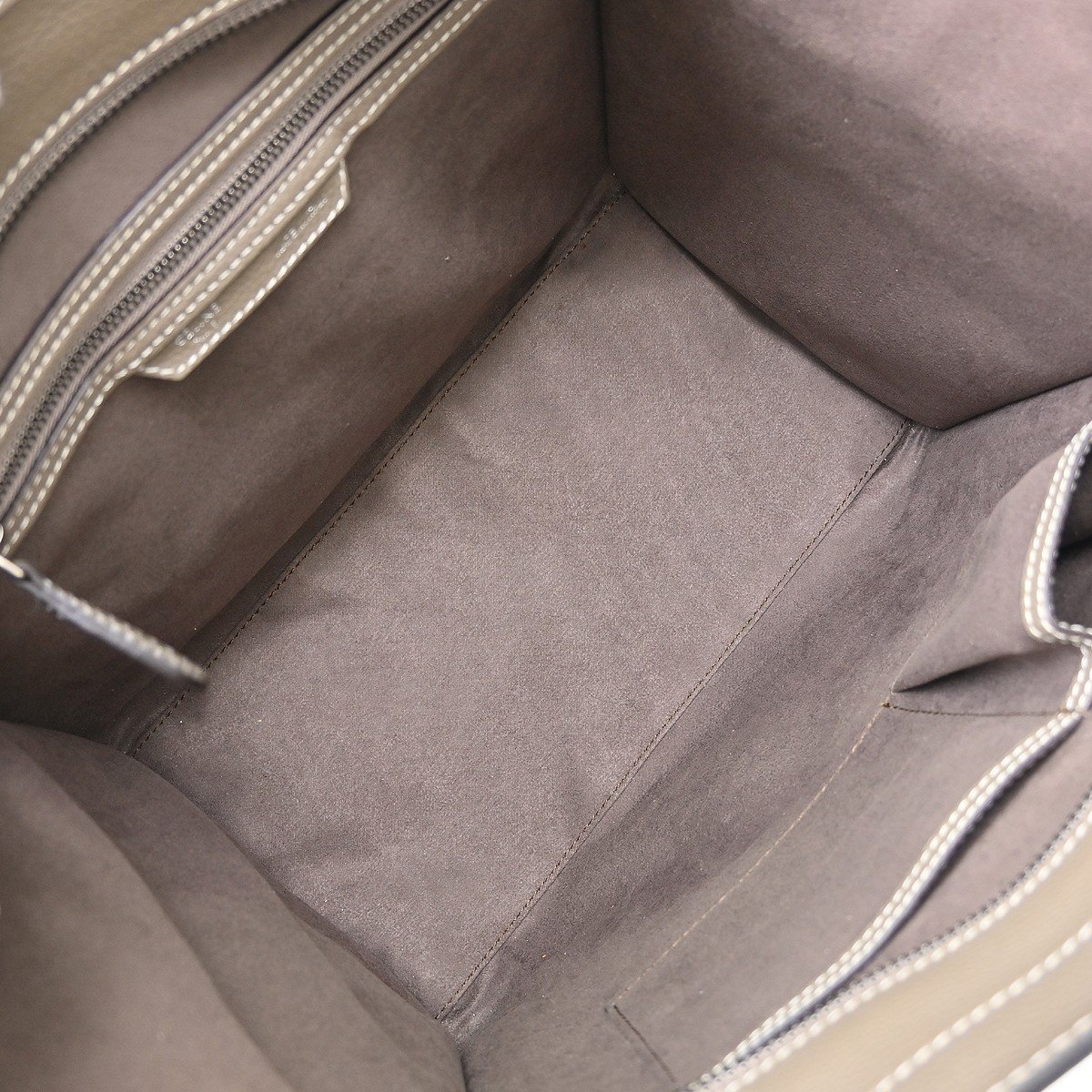 Celine Luggage Grainy Leather Medium Grijs