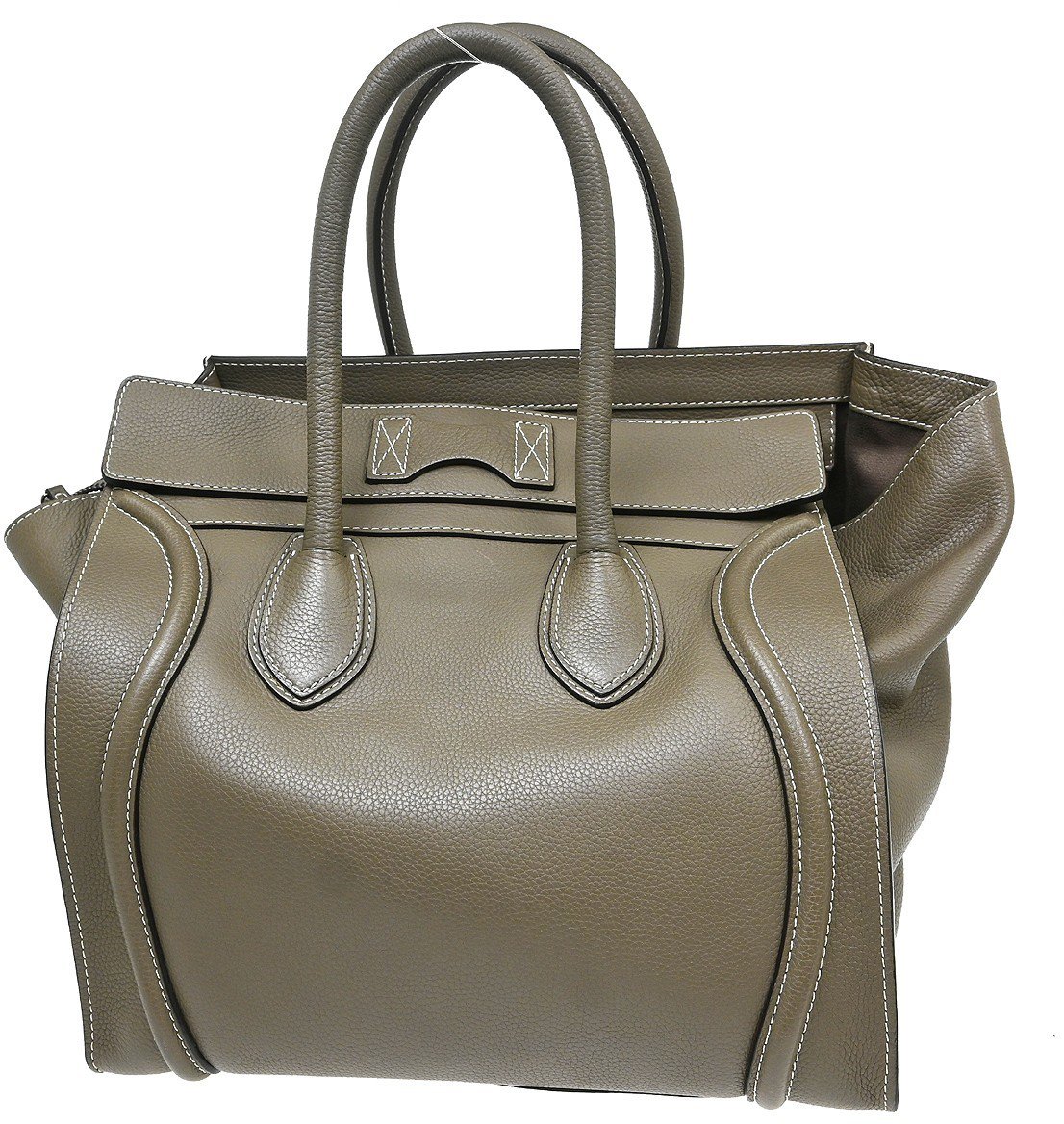 Celine Luggage Grainy Leather Medium Grijs