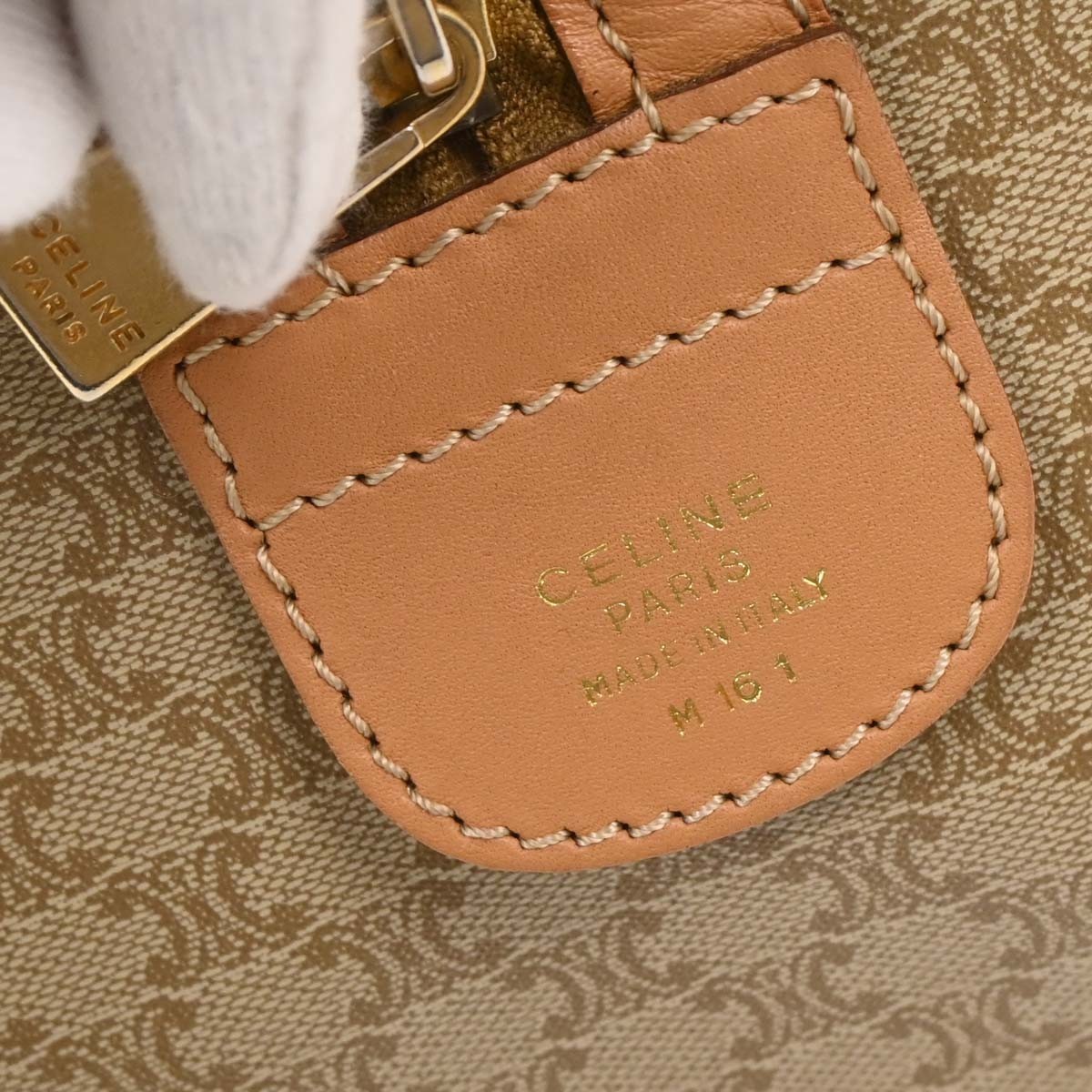 Celine Celine Vintage Duffle Bag Canvas and Leather Beige