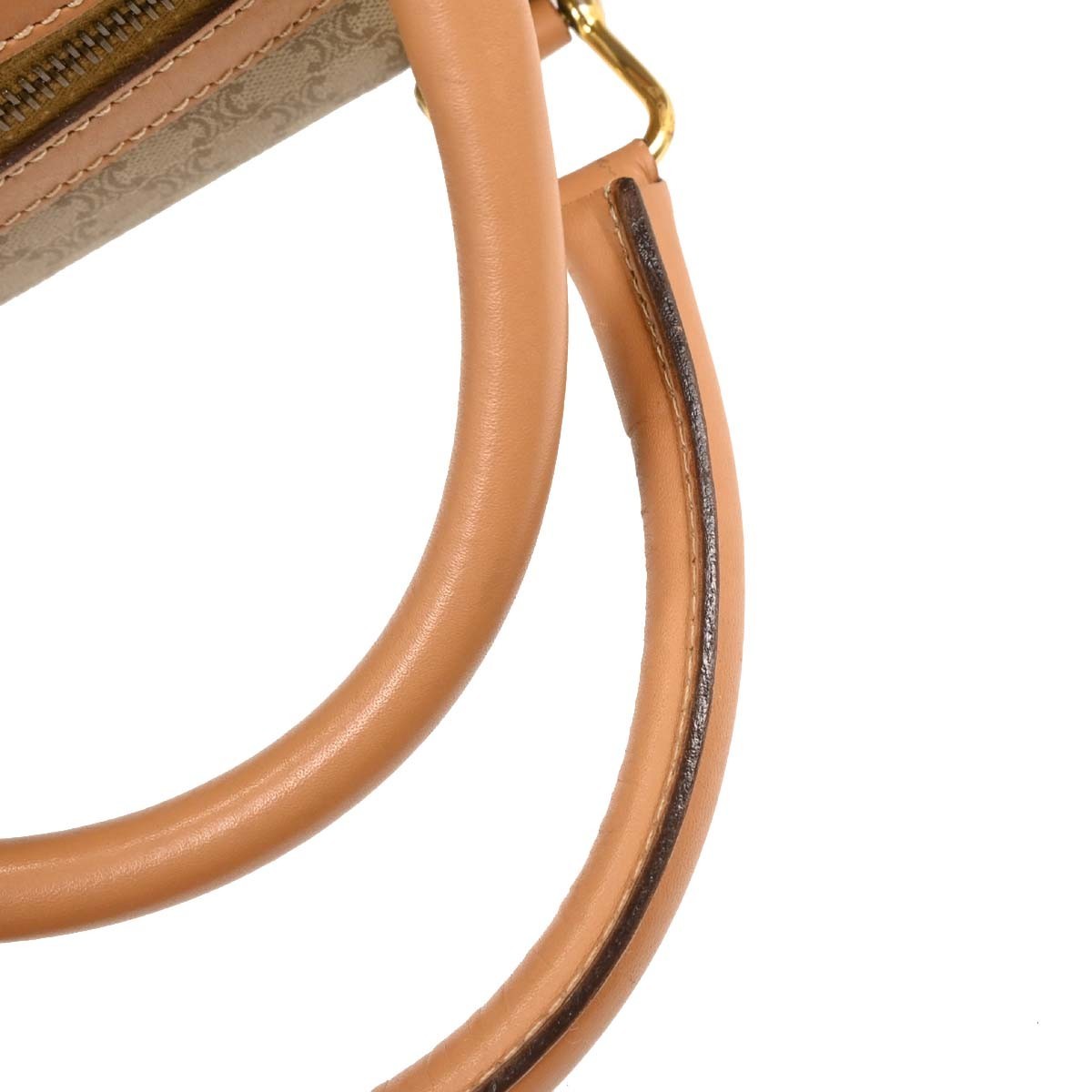 Celine Celine Vintage Duffle Bag Canvas and Leather Beige