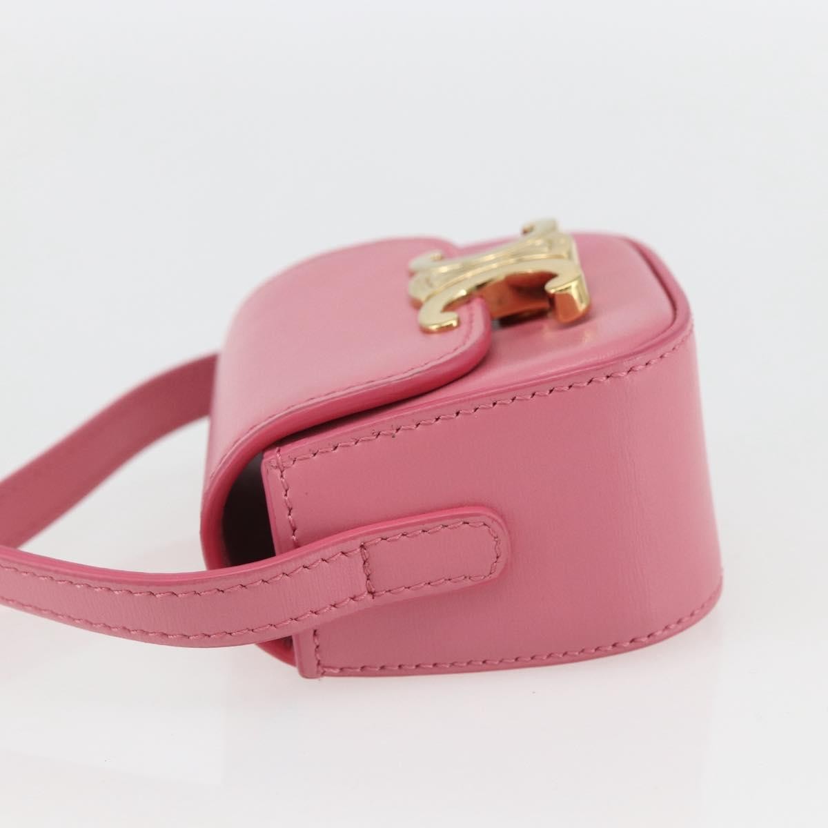 Celine Celine Triomphe Shoulder Bag Smooth Calfskin Mini Roze