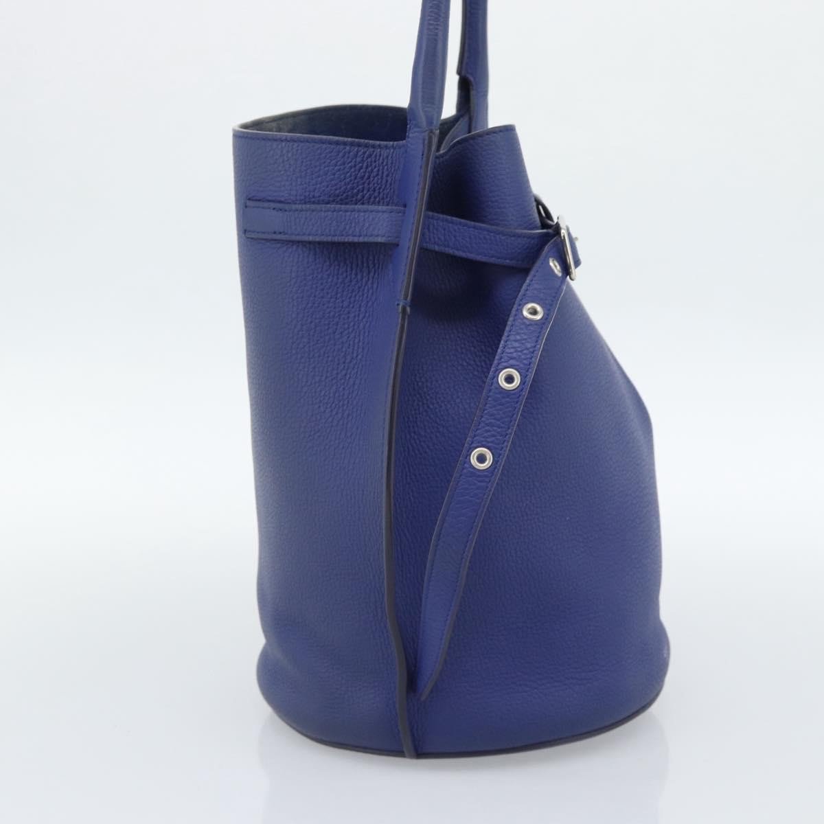 Celine Big Bag Bucket Leather Nano Blauw