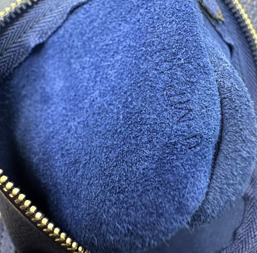 Celine Celine Big Bag Bucket Leather Nano Blauw