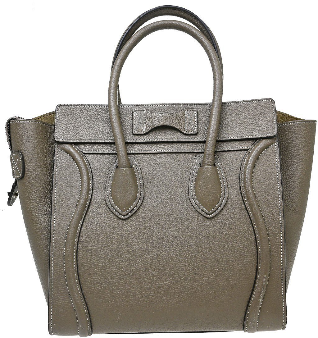 Celine Luggage Grainy Leather Mini Zwart