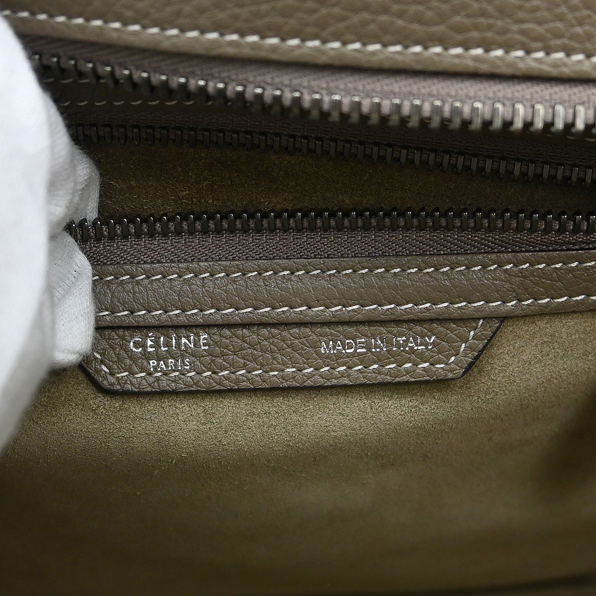 Celine Luggage Grainy Leather Mini Zwart