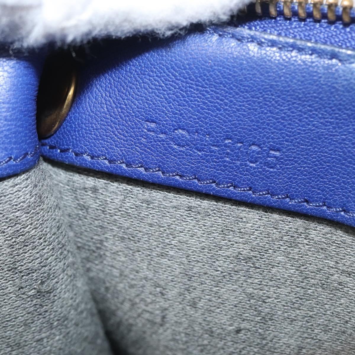 Celine Trio Leather Large Blauw