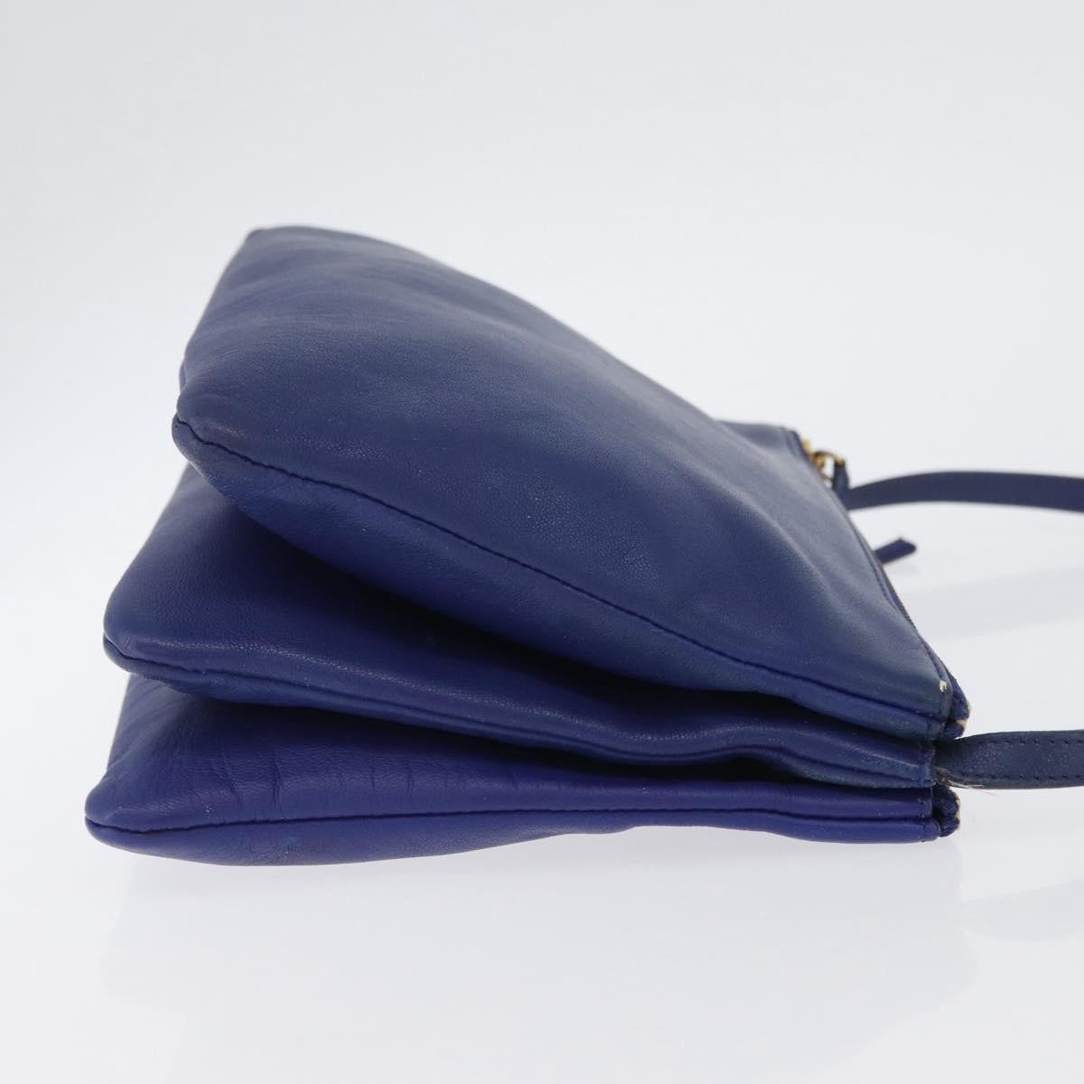Celine Trio Leather Large Blauw