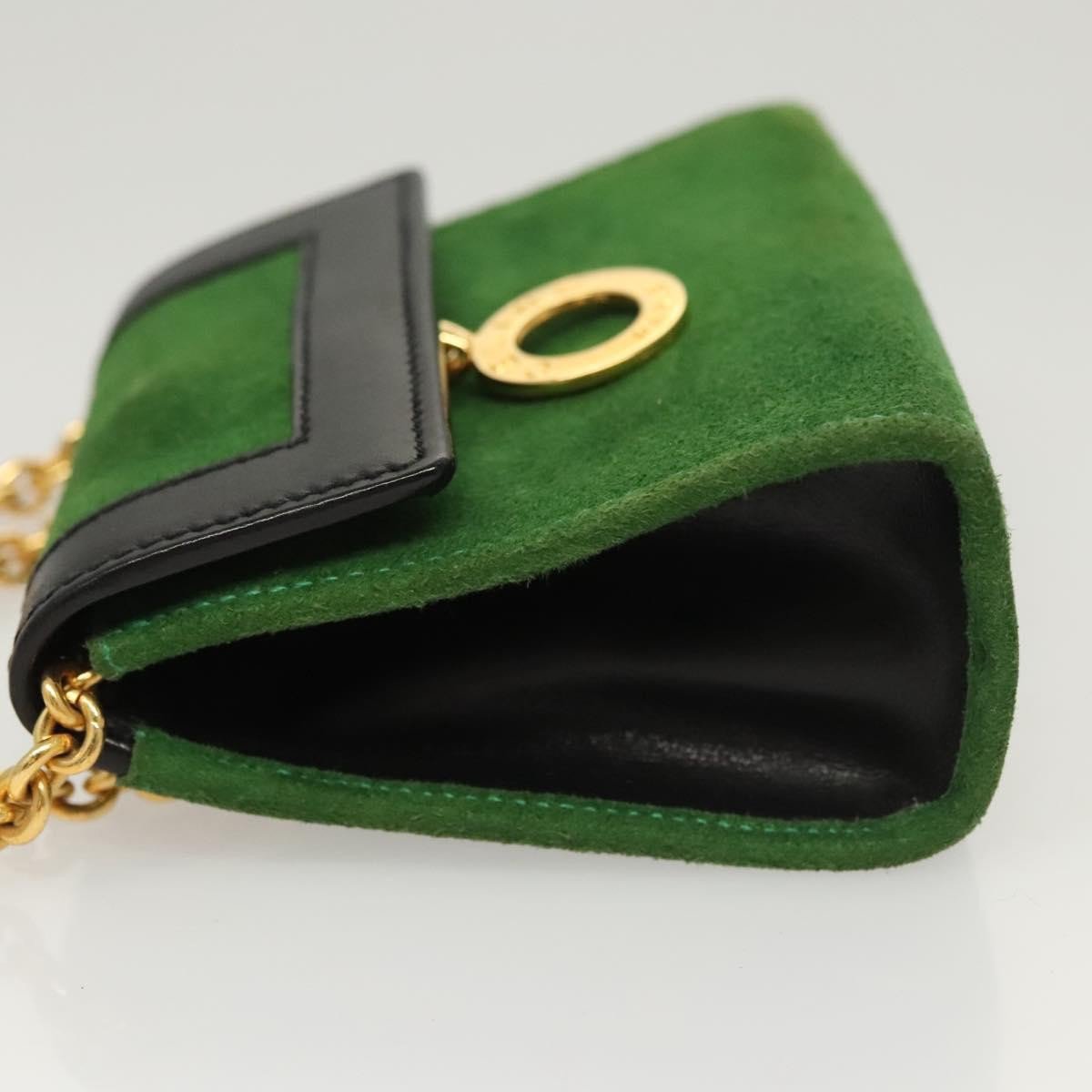 Celine Circle Logo Suede Groen