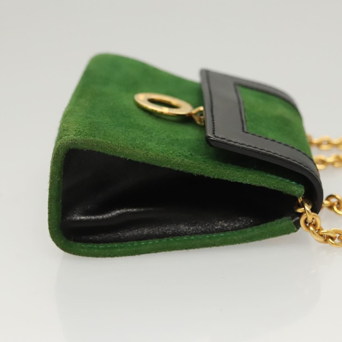Celine Circle Logo Suede Groen