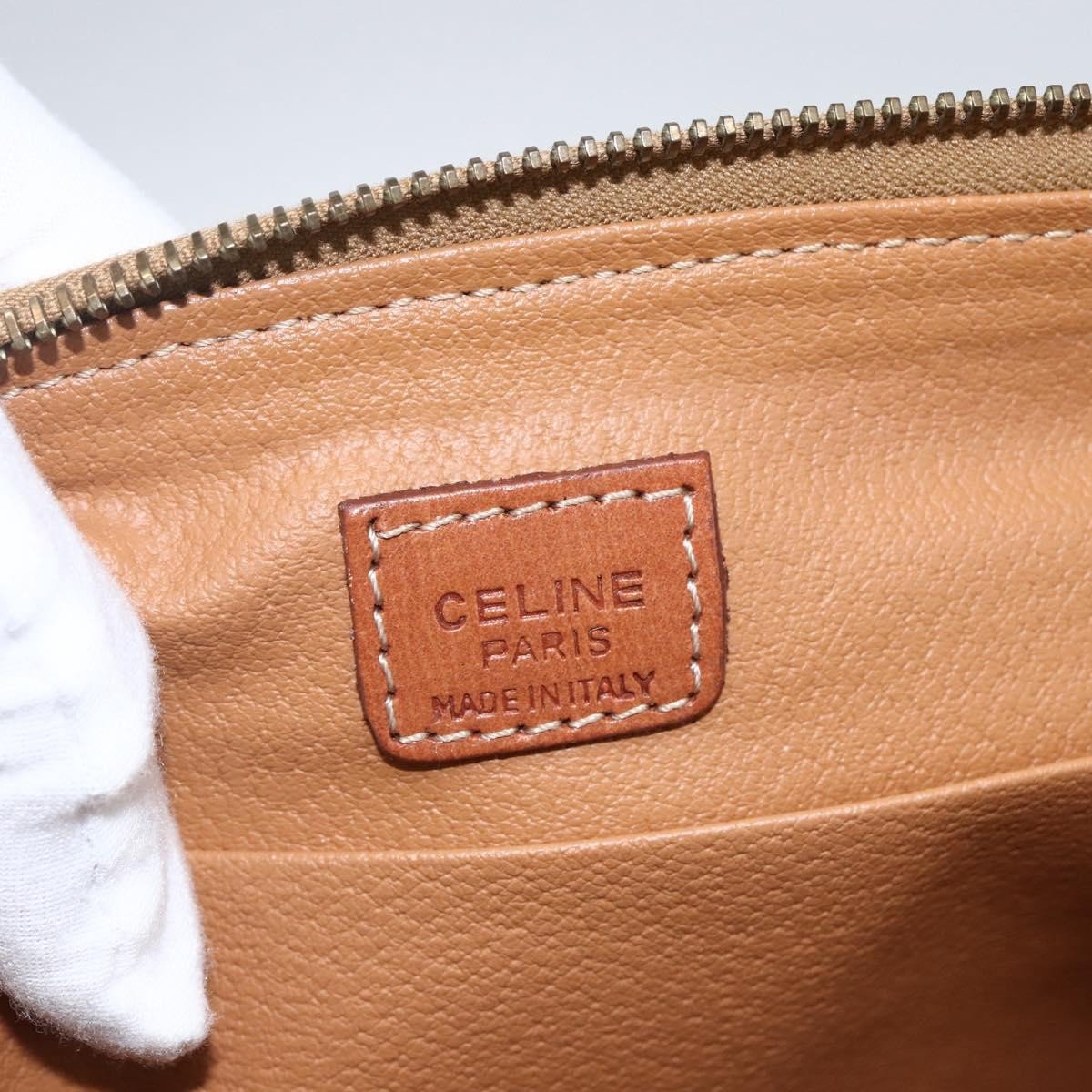 Celine Macadam Pochette Canvas Bruin