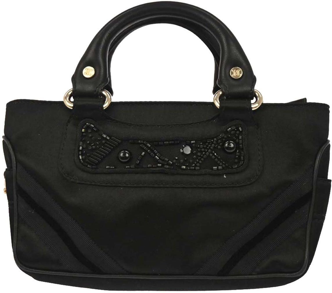 Celine Celine Boogie Satchel Satin Zwart