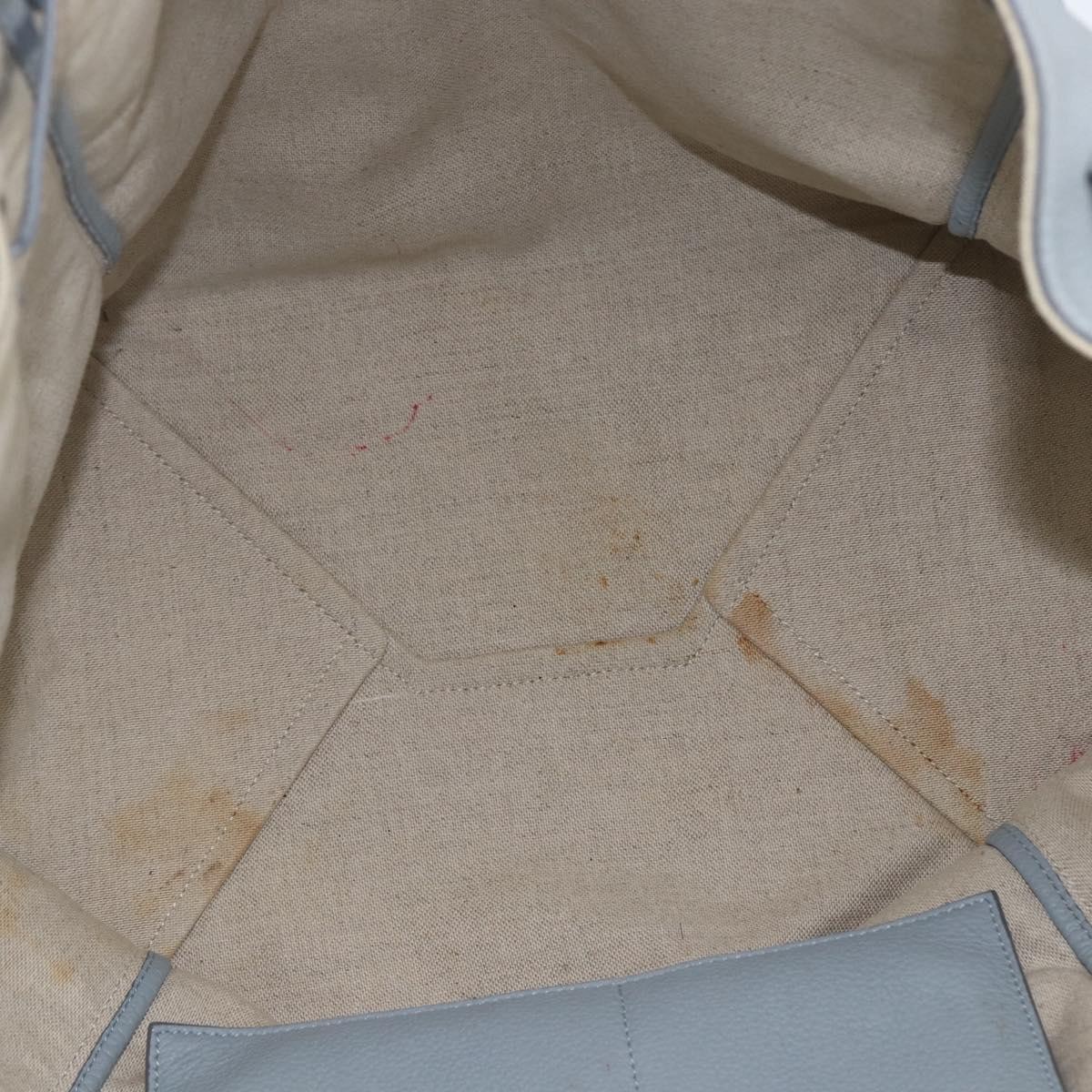 Celine Celine Phantom Tie Cabas Tote Leather Medium Blauw