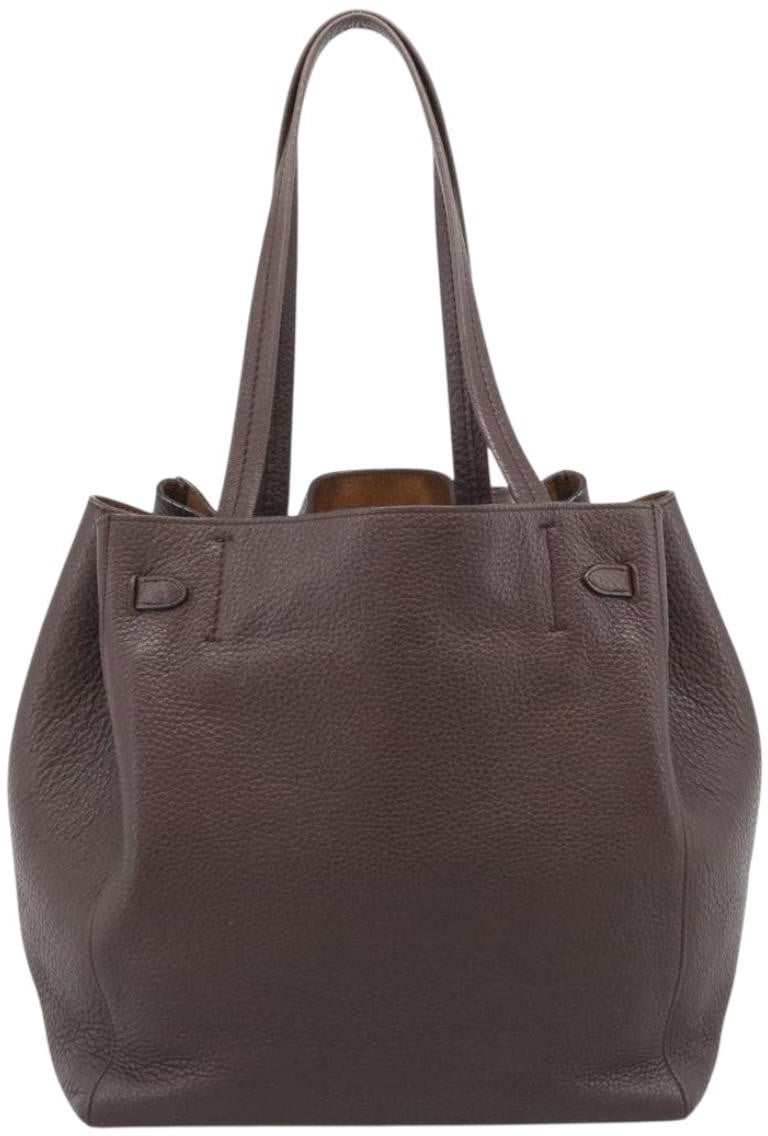 Celine Phantom Tie Cabas Tote Leather Medium Bruin