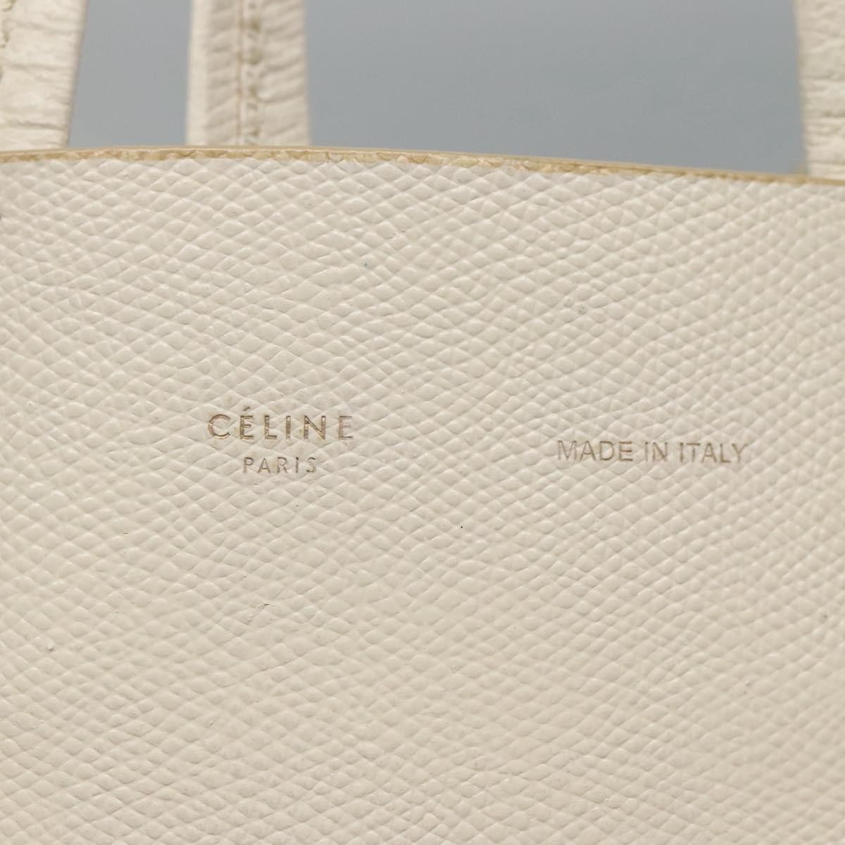 Celine Celine Vertical Cabas Tote Leather Large Wit
