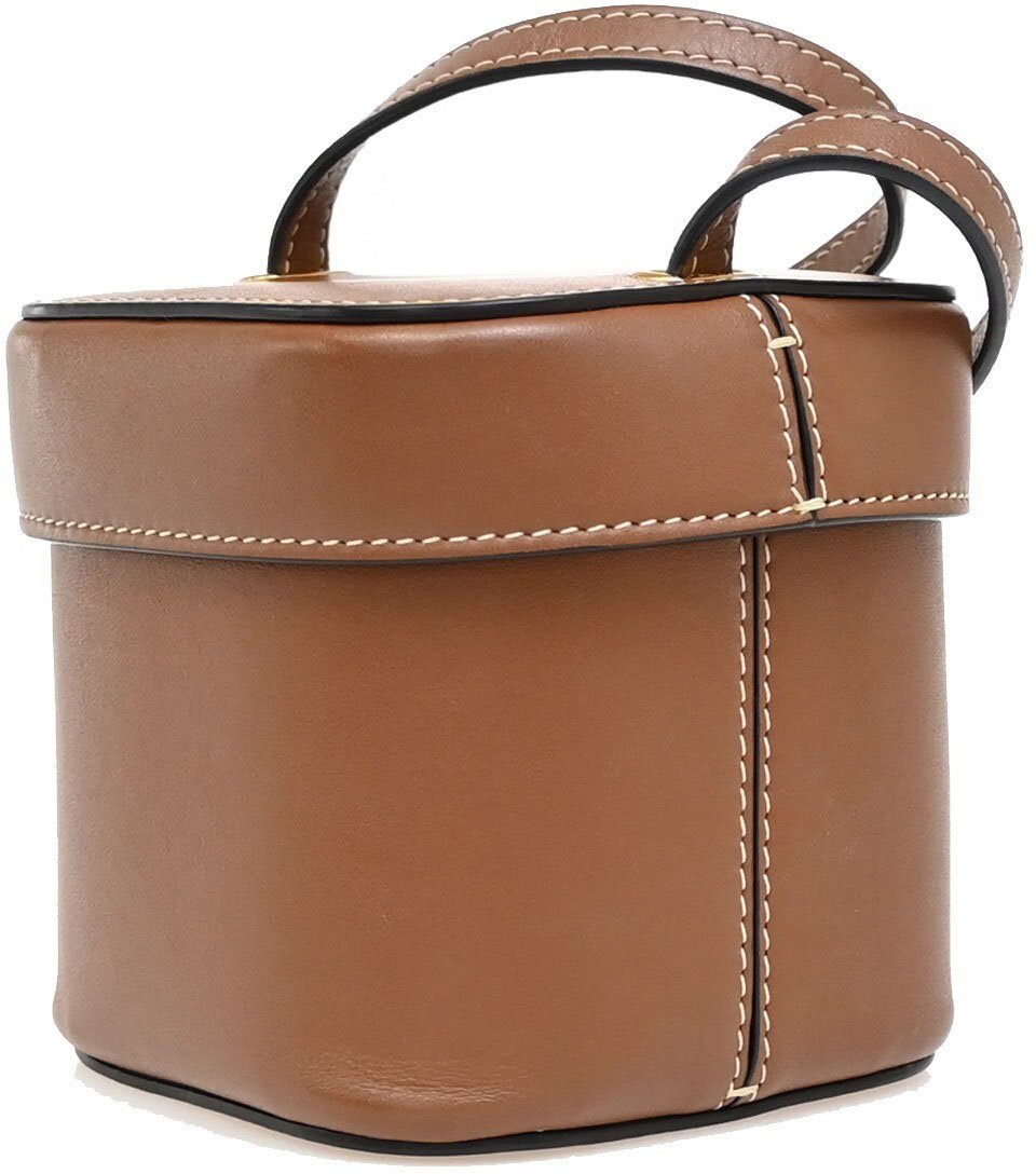 Celine Celine Cuir Triomphe Box Bag Leather Small Bruin