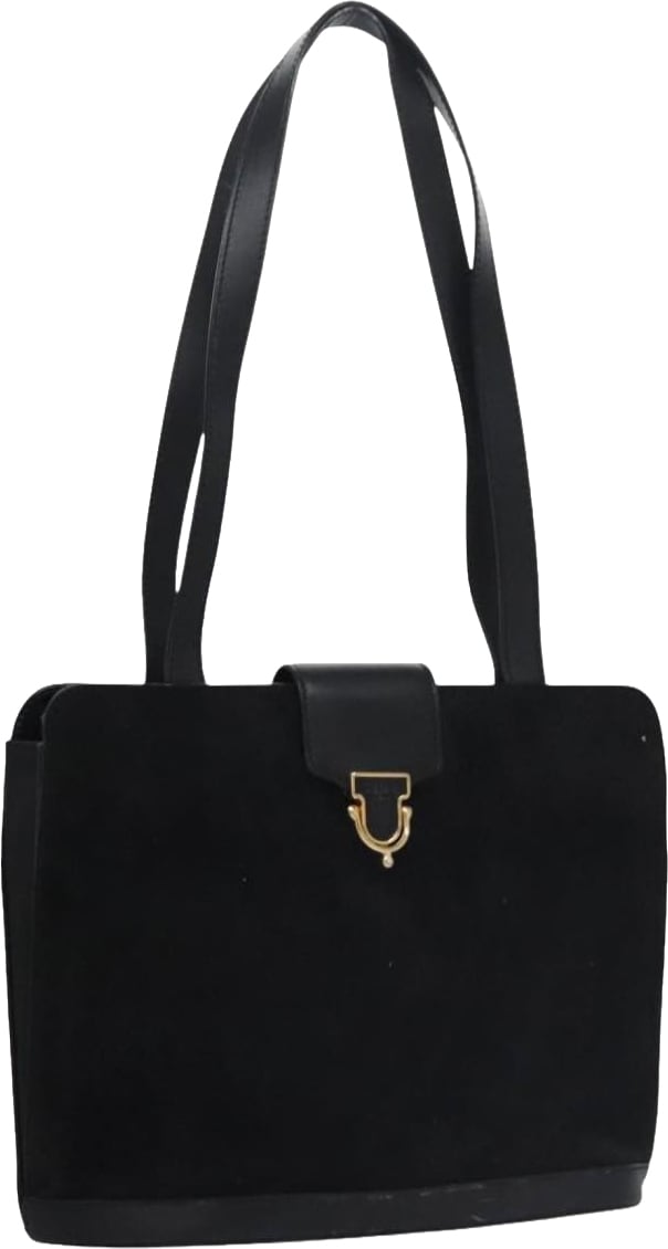 Celine Vintage Suede Zwart