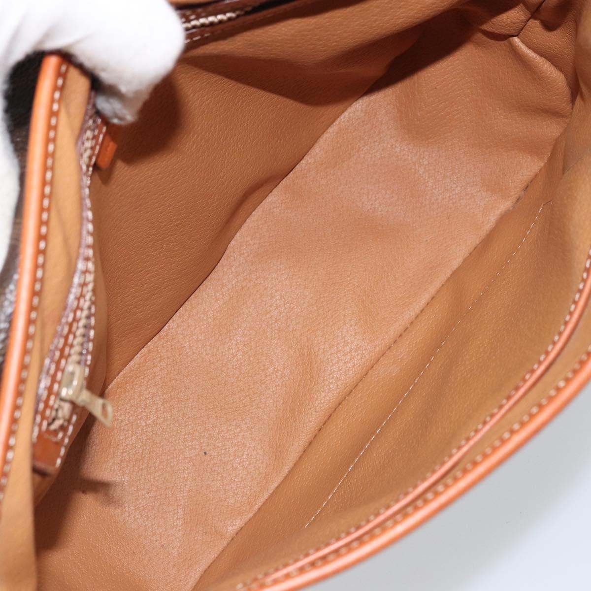 Celine Vintage Macadam Canvas Bruin
