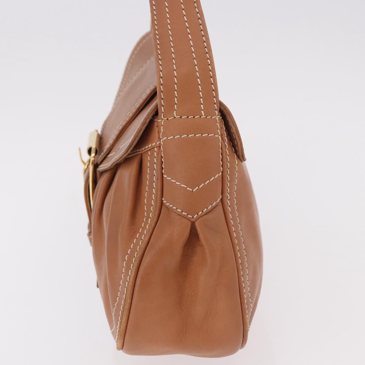 Celine Biker Boogie Satchel Leather Bruin