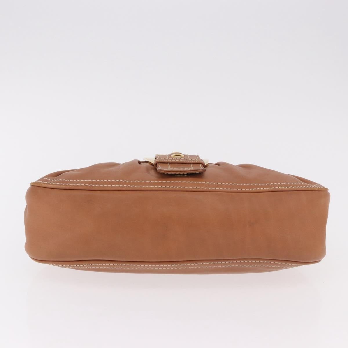 Celine Biker Boogie Satchel Leather Bruin