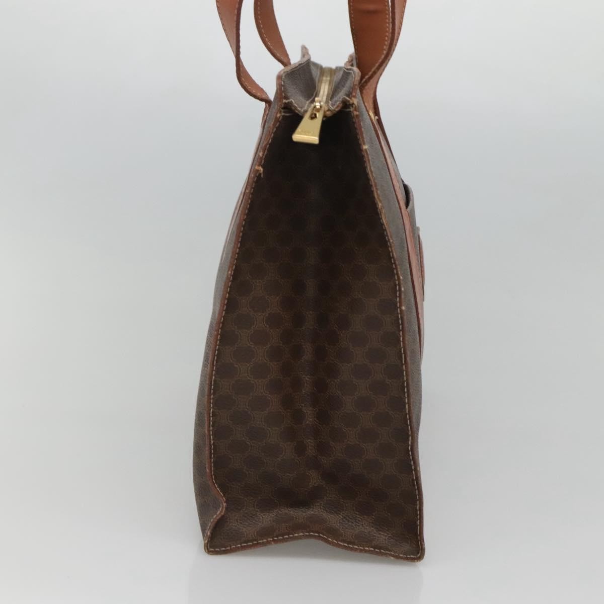 Celine Celine Vintage Macadam Shopper Tote Coated Canvas Large Bruin