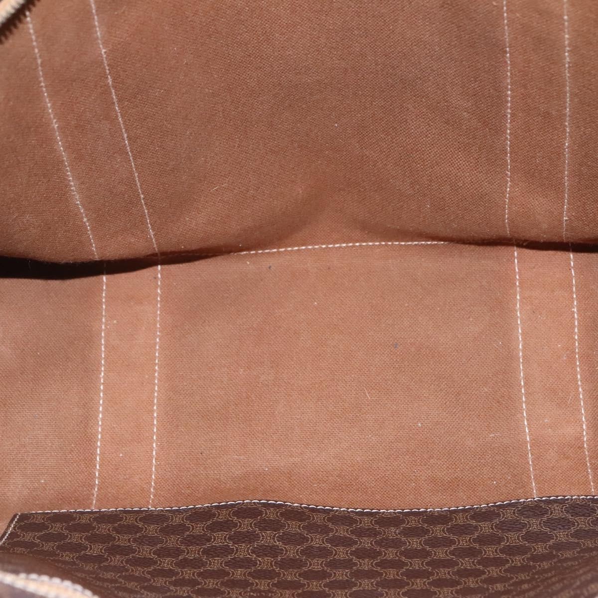 Celine Celine Vintage Macadam Shopper Tote Coated Canvas Large Bruin